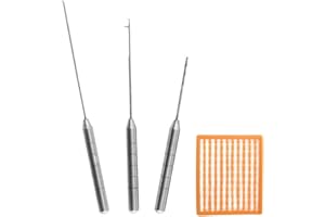 MILEPETUS Ködernadeln Karpfenangeln Köder-Werkzeugset zum Angeln, Ausrüstung, Nadelschwenk, Bohrerset, 4 in 1