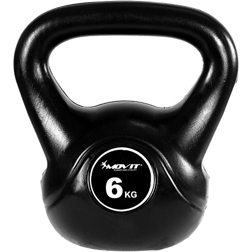 MOVIT® Kettlebell Kugelhantel mit bodenschonender Kunststoffummantelung, 15 VARIANTEN: 1 bis 24 kg - 2