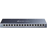 TP-Link SG116 Switch Ethernet Gigabit 16 ports RJ45 metallique 10/100/1000 Mbps - Garantie à vie - idéal pour étendre le rése