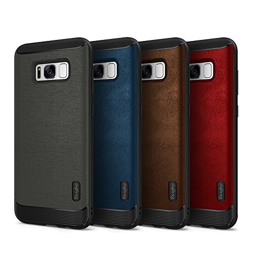 Funda Samsung Galaxy S8 2017 Ringke  Flex S  Funda Elegante Duradera Recubierta Texturizada de Cuero TPU Flexible con Protecci  n Contra Impactos Avanzada - Marr  n Brown