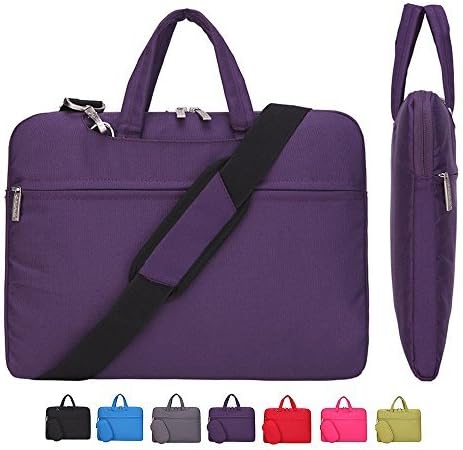 CROMI Laptop Case, Slim Briefcase Commuter Bag Business Sleeve Carrying Handle Bag Nylon Notebook Shoulder Messenger Bag