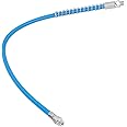 1Pcs Length 60cm/23.6in Flexible Grease Gun Whip Hose Coupler Explosion-Proof Manual Grease Tool