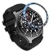 Produktbild Janly Für Samsung Gear S3 Frontier Ring Haftende Abdeckung Anti Scratch Edelstahl (Blau)