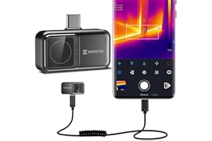 HIKMICRO Mini2 Thermal Imaging Camera for Android, 256 x 192 IR Resolution, 25Hz Refresh Rate, 50° Wide Angle, Infrared Thermal Imager 49,152 Pixels, -20°C to 350°C, USB-C，not for iphone