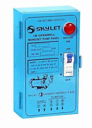 Sky Let Single Phase Starter Panel for 1.5 HP Single Phase ... single phase starter for submersible pump 