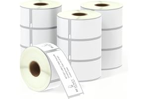 BETCKEY - 10 Rollos 99012 Etiquetas Autoadhesivas Compatible con DYMO S0722400, 36mm x 89mm, 2600 etiquetas de dirección grandes para DYMO LabelWriter 450 & 4XL