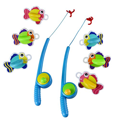 Bad Angeln Spielzeug mit Schwimmenden Fisch Badespaß Zeit Großes Geschenk für Bad lustig - 2
