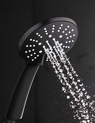 Aquatimez Ultra dünnes Badezimmer 3 Funktion Handbrause(schwarz) - 5
