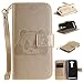 Produktbild ZenFone 2 ZE500KL Hülle, BONROY® PU leder Hülle für Asus ZenFone 2 Laser ZE500KL 5.0 Ledertasche Schutzhülle Case PU Leder Wallet Tasche Brieftasche Schutzhülle mit chinesischen nationalen Schatz Panda Thema PU Lederhülle Flip Hülle im Bookstyle mit Kartenfach Aufstellfunktion Magnetverschluss für Asus ZenFone 2 Laser ZE500KL 5.0