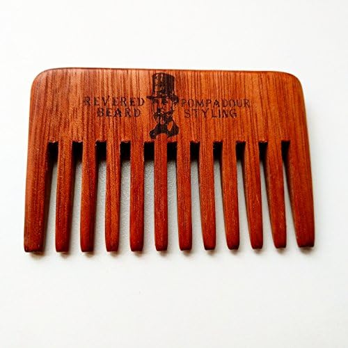 Streaker Comb. Wide toothed Pompadour Hair & Beard pocket Comb by Revered Beard