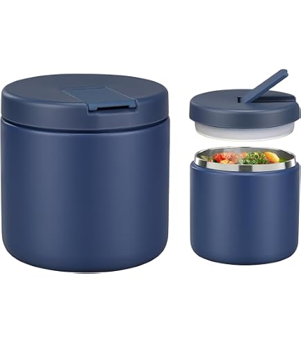 Bol Isotherme 680ml Avec Double Isolation - Garde Repas Chaud 8h Ou Froid 10h - Idéal Déjeuner