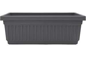 The HC Companies Flower Box, Warm Gray, 23.5"