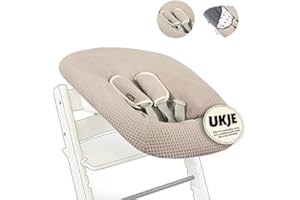 Custodia protettiva Ukje compatibile con Stokke per neonati con pad per cinture | Accessori per seggiolone | Copertura in tessuto per seggiolini per neonati e bambini | Realizzata a mano in Europa