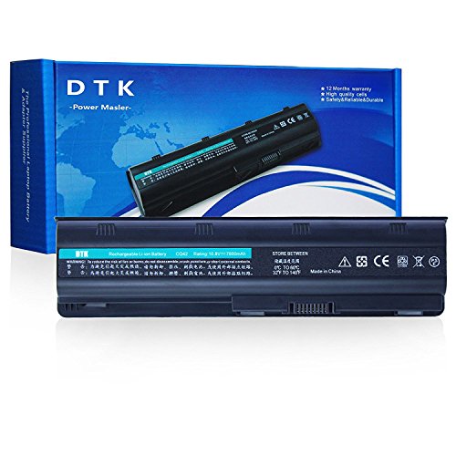 DTK® Ultra Hochleistung Notebook Laptop Batterie Li-ion Akku für Hp G32 G42 G62 G4 G6 G7 ; Compaq Presario Cq32 Cq42 Cq43 Cq430 Cq56 Cq62 Cq72 ; Hp Pavilion Dm4 ;Fits Mu06 593553-001 593554 Mu09 [10.8v 6600mah 9-cell]
