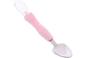 Alipis Cuillère En Silicone Pour Bébé Cuillère Auto-Alimentée Pour Bébé Avec Grattoir À Fruits Première Cuillère D'alimentation Pour Bébé Enfant En Âge Enfants Cadeaux Pour Bébés