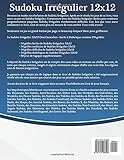 Image de Sudoku Irrégulier 12x12 Gros Caractères - Facile à Diabolique - Volume 20 - 276 Grilles