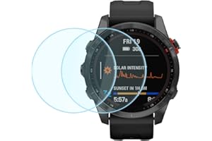Duttek Ochraniacz ekranu ze szkła hartowanego do smartwatcha Garmin Fenix 7S 2,5D, ultracienka, twardość 9H, odporna na zarysowania, folia ochronna ze szkła hartowanego (2 szt.)