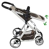 TecTake 3 in 1 Kinderwagen Kombikinderwagen Buggy Babyjogger Reisebuggy Sportwagen Kids -diverse Farben- - 4