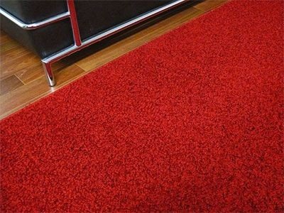 Teppich Hochflor Shaggy Prestige Knallrot in 22 Größen, Größe:300×300 cm - 2