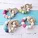 Produktbild baby tete 4 stück Zahnen Holz Armbänder Baby Zahnen Zubehör Bio Rassel Baby Pflege Spielen Gym Kinderwagen Spielzeug Kinderwagen