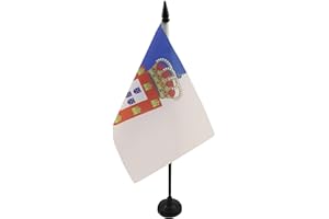AZ FLAG Bandera de Mesa del Reino DE Portugal 1139-1910 21x14cm - BANDERINA de DESPACHO Portuguesa Real 14 x 21 cm