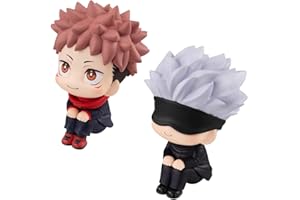 LGQHCE Jujutsu Kaisen Figuren, 2 Stück Anime Figures Cute Action Figure, Itadori Yuji Figuren Cartoon Statue Model Character Figuren Party Kuchen Dekoration für Home Decoration Desktop Ornament