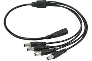 BW 1 to 4 Way DC Power Splitter CCTV for Security Cameras