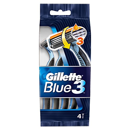 Gillette Blue3 Disposable Men's Razors, 4 Razors