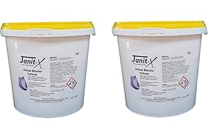JANIT-X ALL YOUR JANITORIAL NEEDS Janit-X Water Soluble Blue Or Yellow Urinal Blocks 3kg (2 Tubs, Yellow)