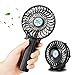 Produktbild Handventilator, tronisky Mini USB Ventilator Tragbarer Elektrischer Lüfter Faltbar USB Fan mit Wiederaufladbar 18650 Akku, Personal Fan Mini Tischventilator für Reisen und Zuhause - Schwarz