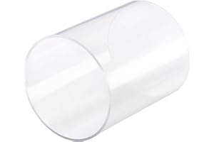 Recogwood Tubo acrilico trasparente rigido rotondo tubo 66 mm ID 70 mm OD 100 mm per lampade e lanterne, sistema di raffreddamento ad acqua