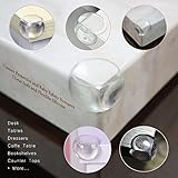 LifenC Eckenschutz und Kantenschutz, 20er-Pack premium transparent für Möbel- und Tischecken mit 3M Klebstoff schutz für Babys und Kinder - 4