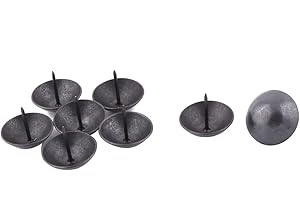 UXCELL sourcingmap Metal Home Furniture Round Cap Thumb Tack Nail decorative Pushpin 30 x 25mm 8pcs Black