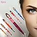 Pinkiou Eyebrow Tweezers for Hair Removal Eyelash Extension Cosmetic Remover Stainless Steel Slanted Edge Clip (Pack of 6)