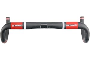 Alfa Pasca Cintre Velo Route Guidon de vélo 31.8mm Guidon de Route en Carbone 400/420/440mm Noir UD Mat/Brillant Ultra-Léger Guidon de vélo