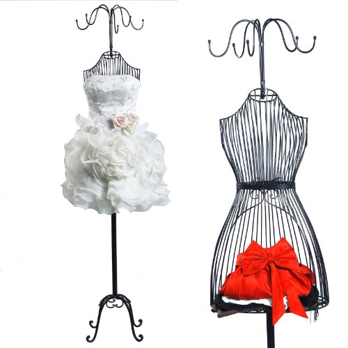 Songmics New Garment Rack Clothes Rail Hanger Dress Form Mannequin Female Metal 177 cm HRA007