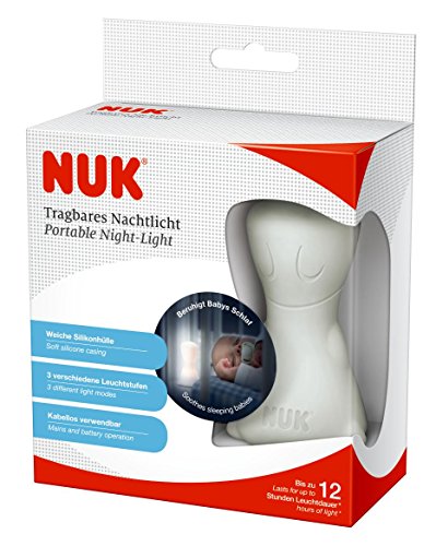 NUK 10256373 Tragbares Nachtlicht, spendet Orientierung und Sicherheit im Dunkeln, 3 Leuchtstufen, Leuchtdauer bis zu 12 Stunden - 2