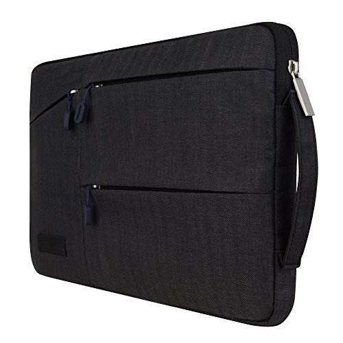 XGUO Traveller Serie-Macbook/Surface/iPad Pro/Matebook 11.6-15.4 Zoll Tasche MacBook Air Sleeve hülle Macbook Pro Surface Book Waterproof Sleeve Tasche Outdoor Laptop Cover Carring Tasche( Schwarz,13.3 Zoll) - 3