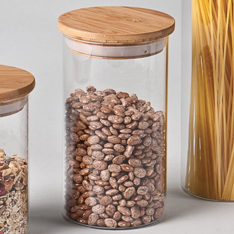 Preisvergleich Produktbild Vorratsglas "Bamboo", 1,0 Liter