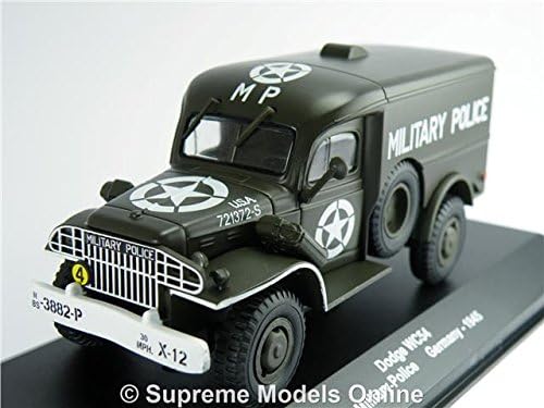 DODGE WC54 ARMY US MILITARY POLICE MODEL 1:43 SCALE USA GERMANY 1945 K8Q