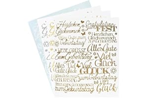 ‎IDEEN MIT HERZ Ideen mit Herz Sticker "Handlettering Art" | Aufkleber | Verschiedene Schriftzüge zur Hochzeit, Liebe, Trauer, Weihnachten, Ostern uvm. | Jeweils 4 Bogen à 20 x 23 cm (Gratulationen | Liebe Grüße)