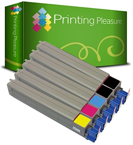 5 Toner kompatibel für OKI C9600 / C9650 / C9800 / C9850 / 42918916 / 42918915 / 42918914 / 42918913