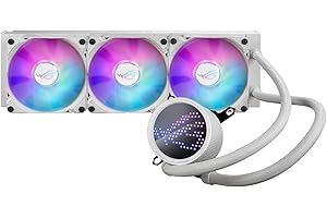 ASUS ROG Ryuo III 360 White Edition wielofunkcyjna chłodziarka procesora z roztworem pompy 8. generacji, wyświetlacz LED Anime Matrix i wentylatory chłodzące ROG ARGB