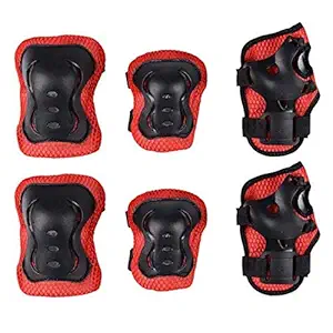 JERN Skating/Cycling/Scooter/Roller Skates Kids Skating 6 Pcs. Guard Set (Knee,Elbow & Palm Guard)