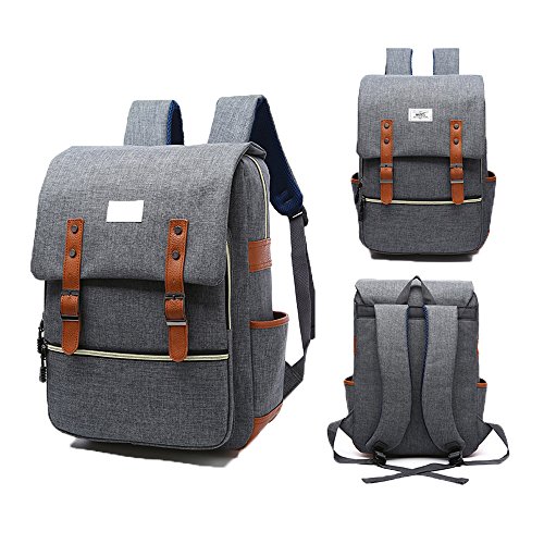 KSK KAISHEK Vintage Rucksack Herren Damen Schule Student Laptop Rucksack Retro Rucks  cke Schulrucksack Tagesrucksack