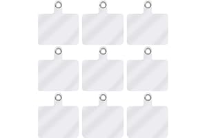 TBOC Mobilne naszywki do zawieszenia szyi z liną smycz pasek etui na etui [9 sztuk] Kolor [TRANSPARENT] Wstążka Wisząca Uchwyt Na Klucze Mobilne Pokrowce Breloki Akcesoria Uniwersalne [9X Przezroczyste]