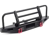 INJORA TRX4 Defender SCX10 i&ccedil;in &ccedil;ekme bağlantılı metal &ouml;n tampon