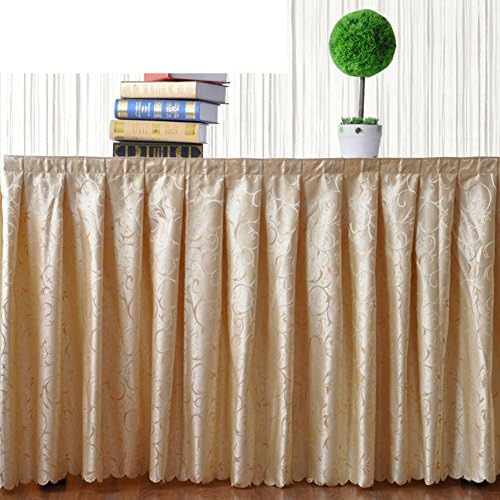 YYHSO Table Tablecloth Skirt,Fabric Tablecloth Table Cover,Meeting,Check In Table Skirting Chain Link Table Skirt-B 60x140cm(24x55inch)
