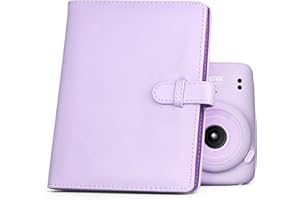 Rieibi 128 Bolsillos Instax Mini Álbum de Fotos, Carpeta de Cuero PU Álbum de Fotos para Fujifilm Instax Mini Evo/11/8/9/7s/25/70/90 Cámara Instantánea, Brillo Colorido Álbum de Fotos para Polaroid