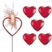 Produktbild Deko-Set Herz - Rote Riesen-Herz Wunderkerze + 5 Rote Herzballons Ø 25 cm - partydiscount24®